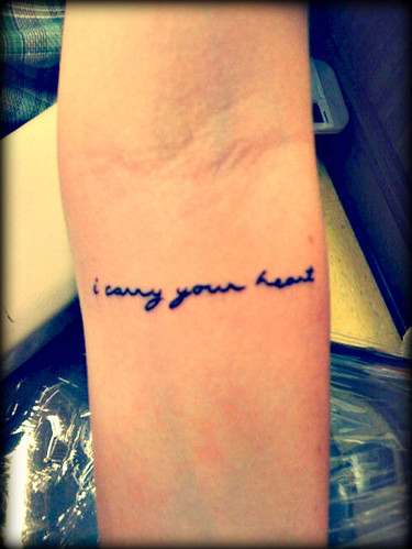 arm, carry your heart and font