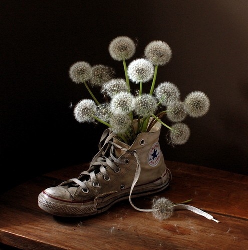 art, converse and flowers