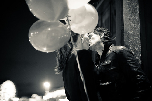 balloon, black and white and boyfriend
