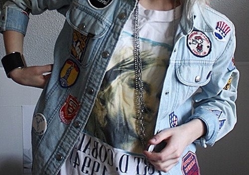 cobain, fashion and girl
