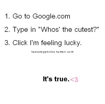 cute, cute!! and google