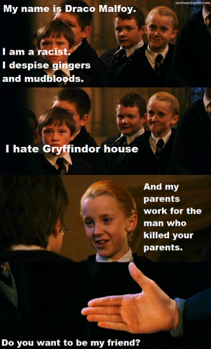 draco malfoy, friend and funny