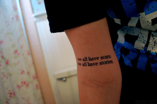 scars, stories and tatoo