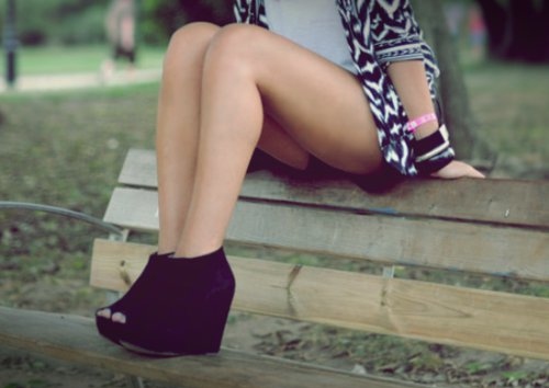black, fashion and heels