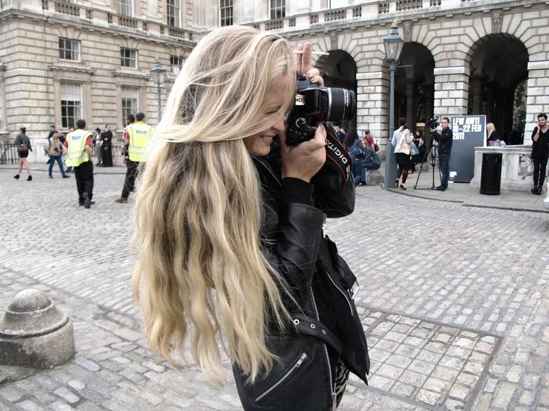 blonde, camera and cute