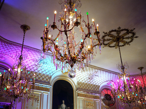 blue, ceiling and chandelier