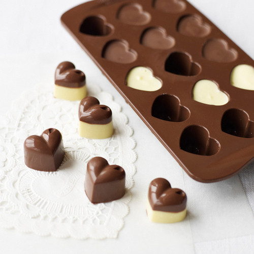 chocolate, chocolate hearts, color, colorful desserts, cooking inspiration, dessert