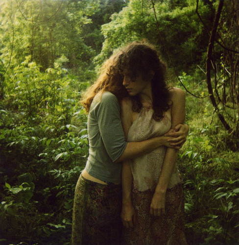 couple, embrace and forest