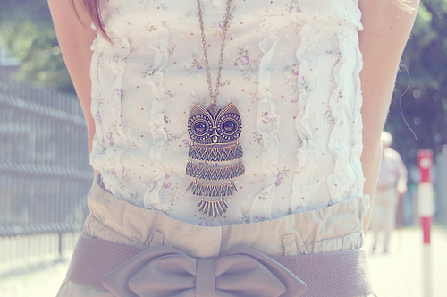 fashion, floral and necklace