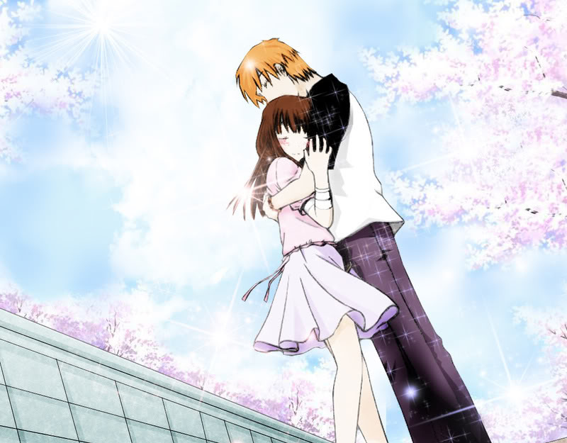 anime, couple and cute