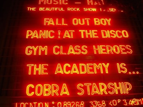 awesome, cobra starship and fall out boy