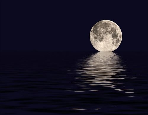 beautiful, full moon and moon