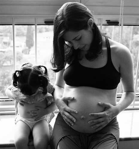 belly, black & white and cute