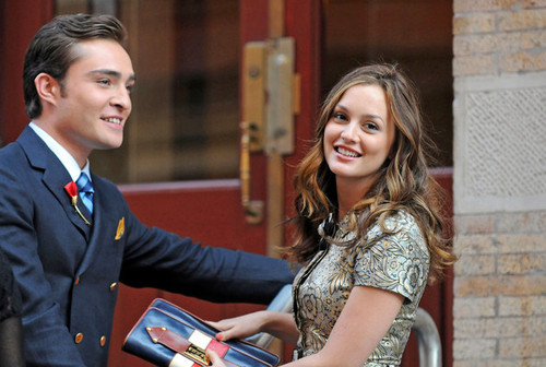 blair waldorf, chuck bass and ed westwick