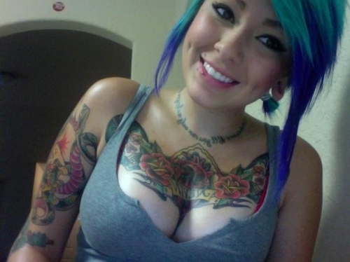 ... : only betas and virgins hate tattoos/piercings on attractive chicks