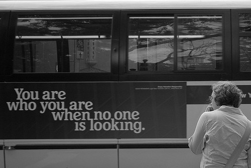 bus, photography and quote