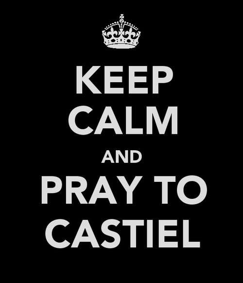 castiel, keep calm and lol