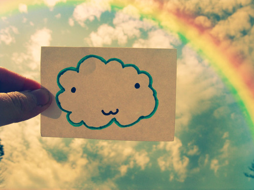 cloud, colorful and cute