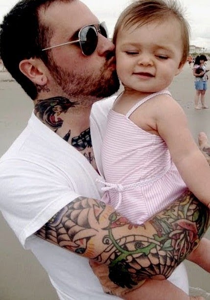 cute, dad and daughter