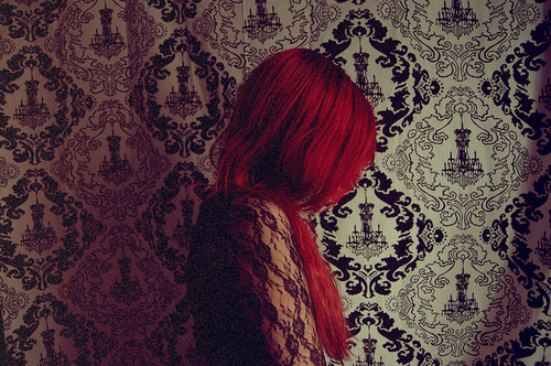 lace, laces and red hair