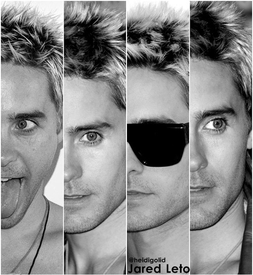 30 seconds to mars, black and white and jared