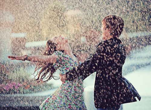 amor, casal and chuva