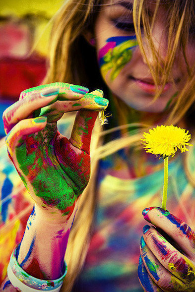 artistic, color and girl