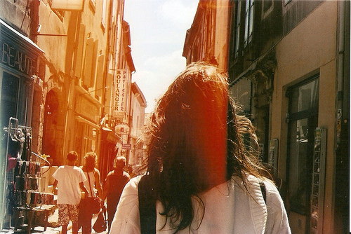 back, film and girl
