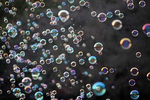 ball, books and bubble