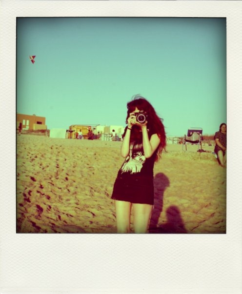 beach, girl and photo
