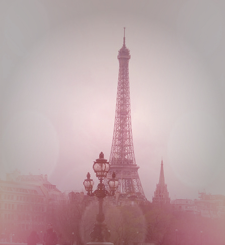 beautiful, dreary and eiffel tower