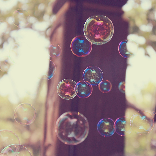 beautiful, bubbles and colours