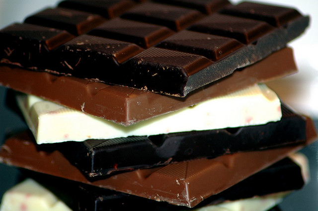 chocolate, dark chocolate and food