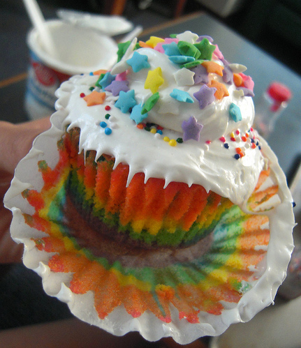 colorful cupcake cute rainbow stars Added May 13 2011 Image size 