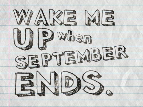 end of september, green day and typography