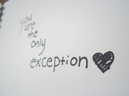 exception, heart and love