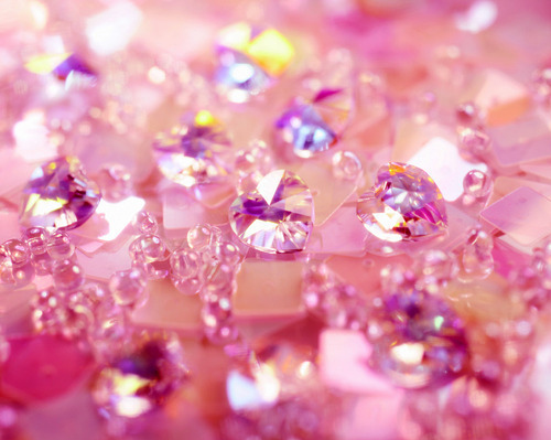 glitter, hearts and jewels