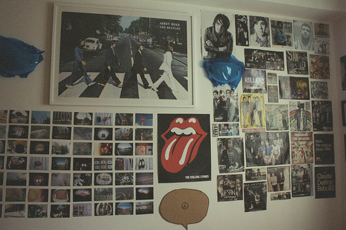 abbey road, posters and rolling stones