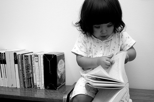 asian, black and white and book