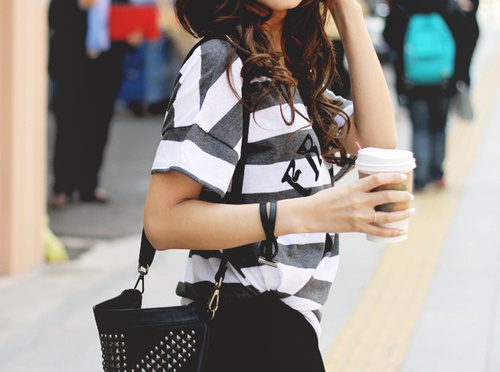 casual, coffee, fashion, girl, model, starbucks