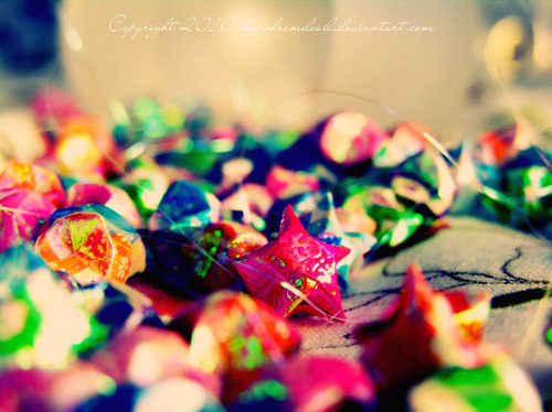 colorful, cute, paper, paper stars, pink, stars