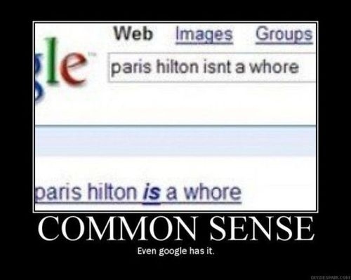 common sense, funny and google