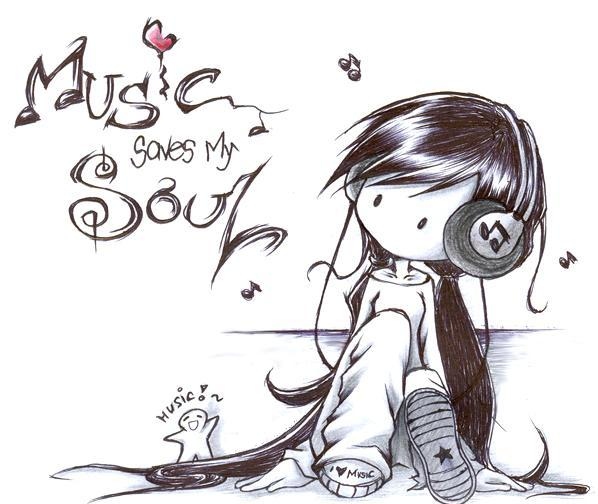 cute, draw and music