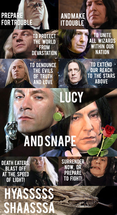 harry potter, lucius, malfoy, nagini, pokemon, snape