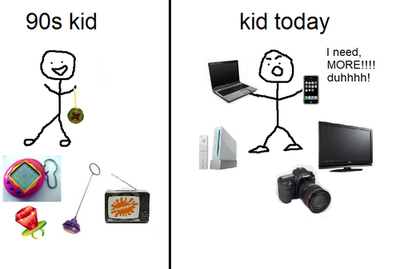 90s,  iphone and  kids