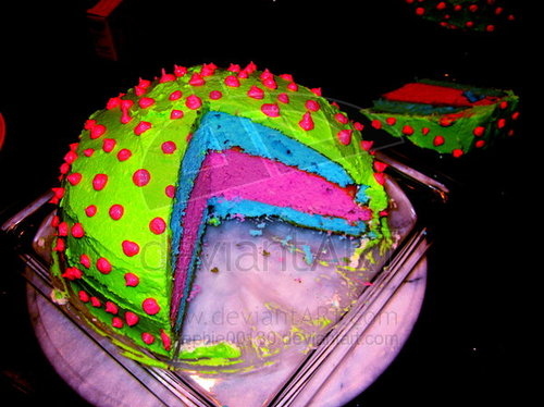 awesome, cake and colorful