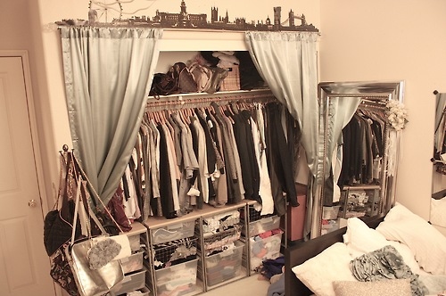 bedroom, closet and clothes