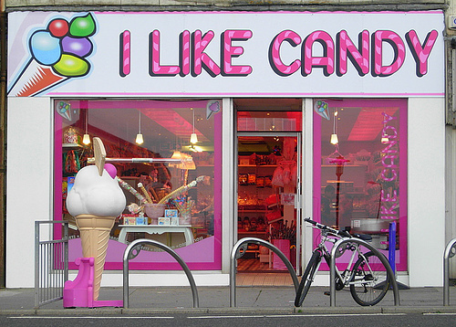bike, candy and colourful