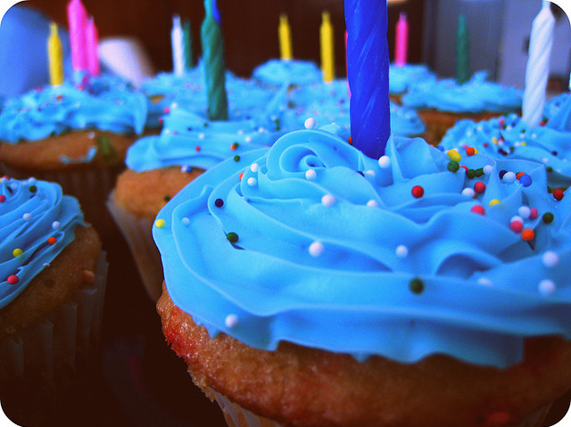 birthday, blue and candles