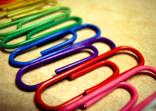 clips, colorful and colors